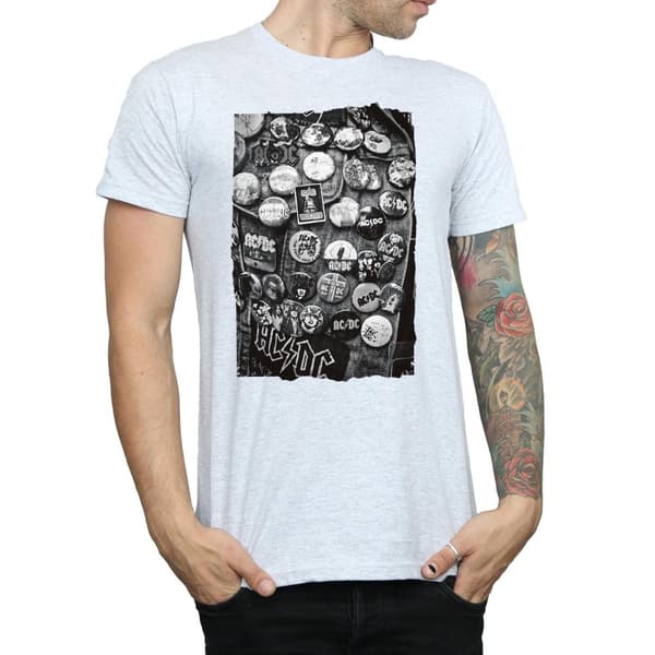 AC/DC Mens Badges Collection T-Shirt