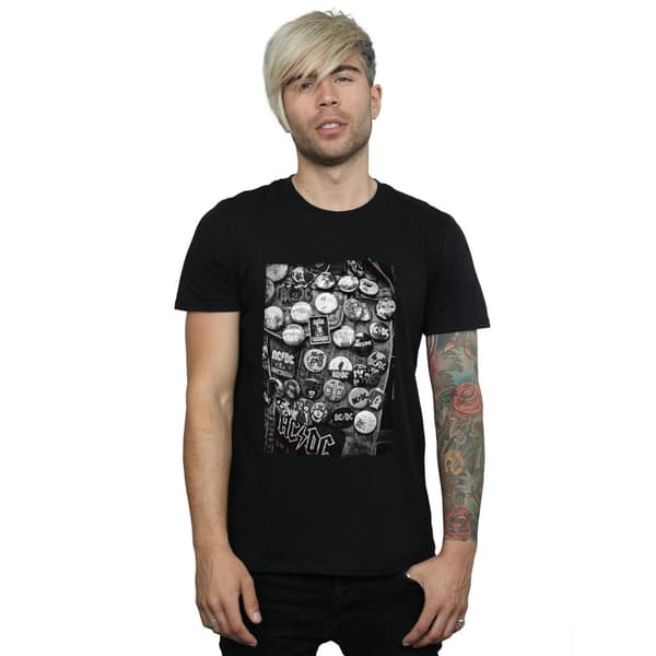 AC/DC Mens Badges Collection T-Shirt