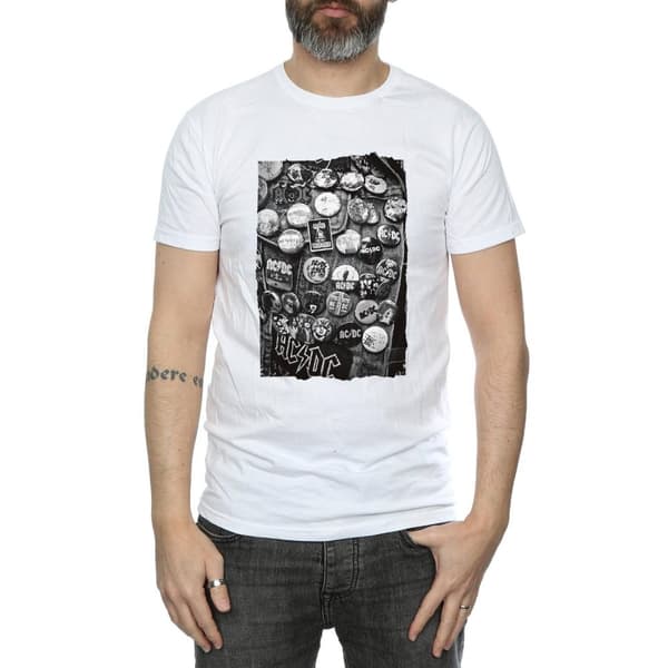 AC/DC Mens Badges Collection T-Shirt