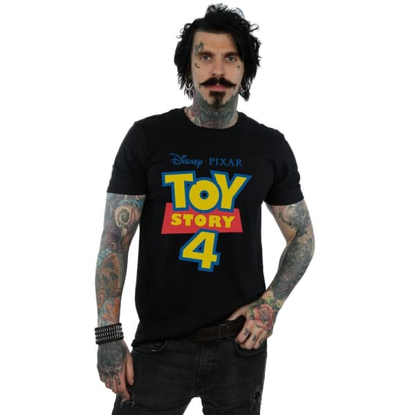 Disney Mens Toy Story 4 Logo T-Shirt