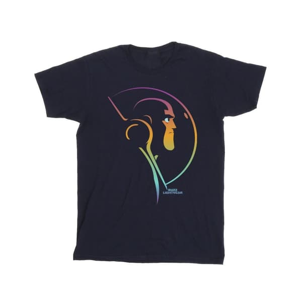 Disney Mens Lightyear Blended Stare T-shirt Navy Blue M
