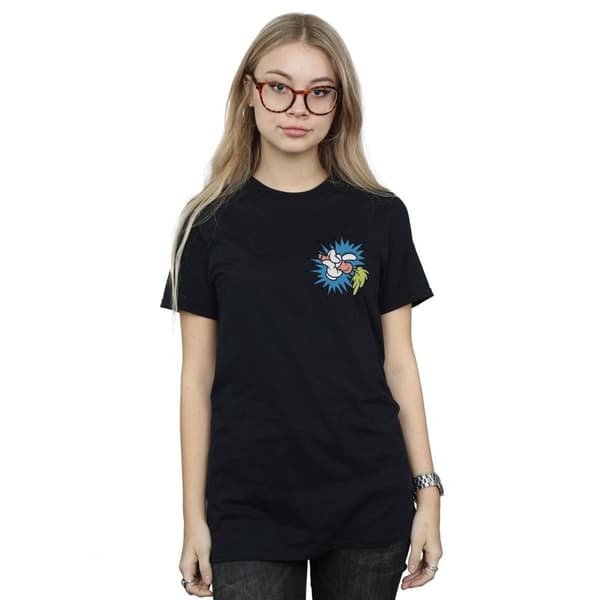 Looney Tunes Womens/Ladies Bugs Bunny Carrot Breast Print Cotton Boyfriend T-Shirt