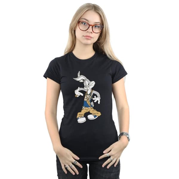Looney Tunes Womens/Ladies Bugs Bunny Rapper Cotton T-Shirt