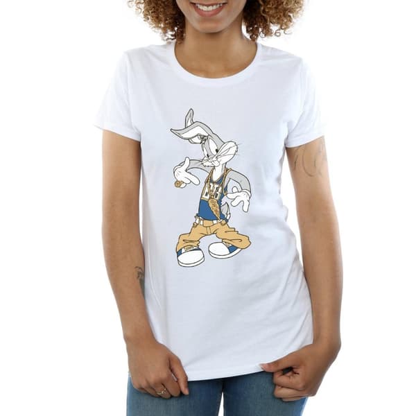 Looney Tunes Womens/Ladies Bugs Bunny Rapper Cotton T-Shirt