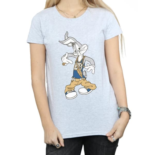 Looney Tunes Womens/Ladies Bugs Bunny Rapper Cotton T-Shirt