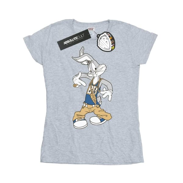 Looney Tunes Womens/Ladies Bugs Bunny Rapper Cotton T-Shirt