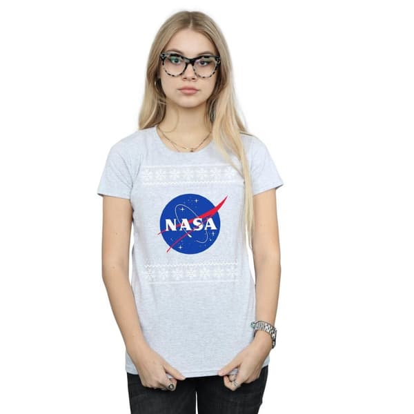 NASA Womens/Ladies Classic Fair Isle Cotton T-Shirt