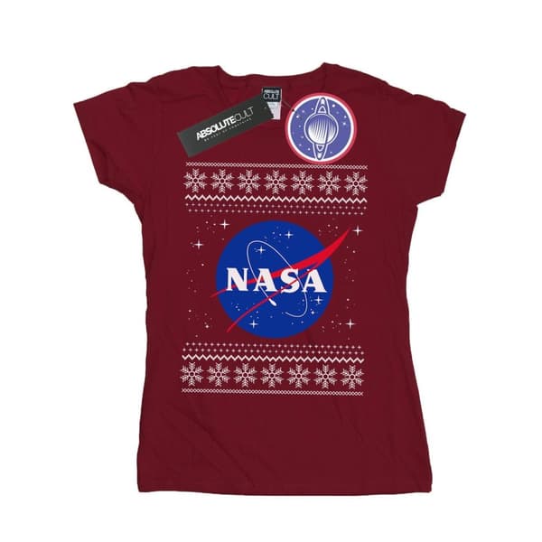 NASA Womens/Ladies Classic Fair Isle Cotton T-Shirt