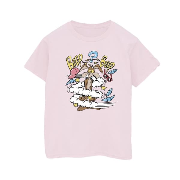 Looney Tunes Womens/Ladies Coyote Daze Cotton Boyfriend T-Shirt Baby Pink XXL