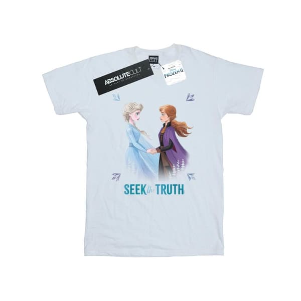 Disney Girls Frozen 2 Elsa And Anna Seek The Truth Cotton T-Shirt