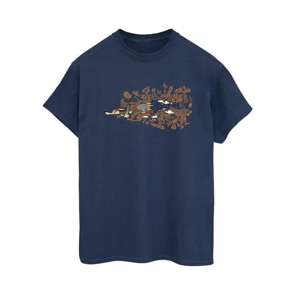 Looney Tunes Womens/Ladies ACME Doodles Wile E Coyote Cotton Boyfriend T-Shirt
