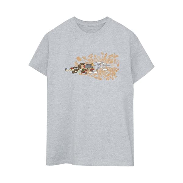 Looney Tunes Womens/Ladies ACME Doodles Wile E Coyote Cotton Boyfriend T-Shirt