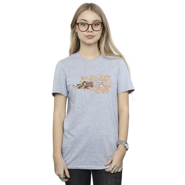 Looney Tunes Womens/Ladies ACME Doodles Wile E Coyote Cotton Boyfriend T-Shirt