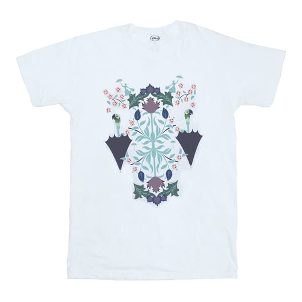 Disney Mary Poppins - T-shirt i bomull med blommigt collage för flickor