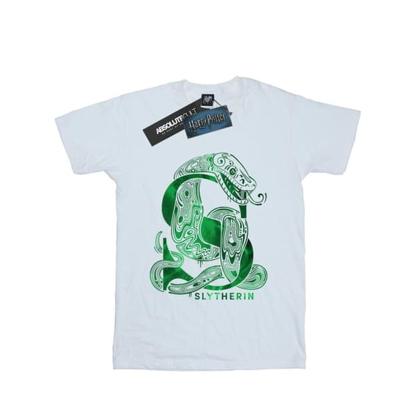 Harry Potter Slytherin Snake T-shirt i bomull för flickor