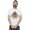 Miniatyrbillede 2 af 3: Harry Potter Mens Hogwarts Crest Gold Ink T-Shirt