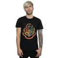 Miniatyrbillede 2 af 3: Harry Potter Mens Hogwarts Crest Gold Ink T-Shirt