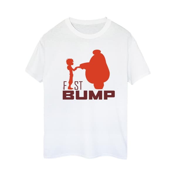 Disney Dam/kvinnor Big Hero 6 Baymax Fist Bump Cutout Bomull Boyfriend T-shirt