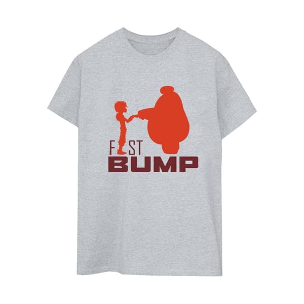 Disney Dam/kvinnor Big Hero 6 Baymax Fist Bump Cutout Bomull Boyfriend T-shirt