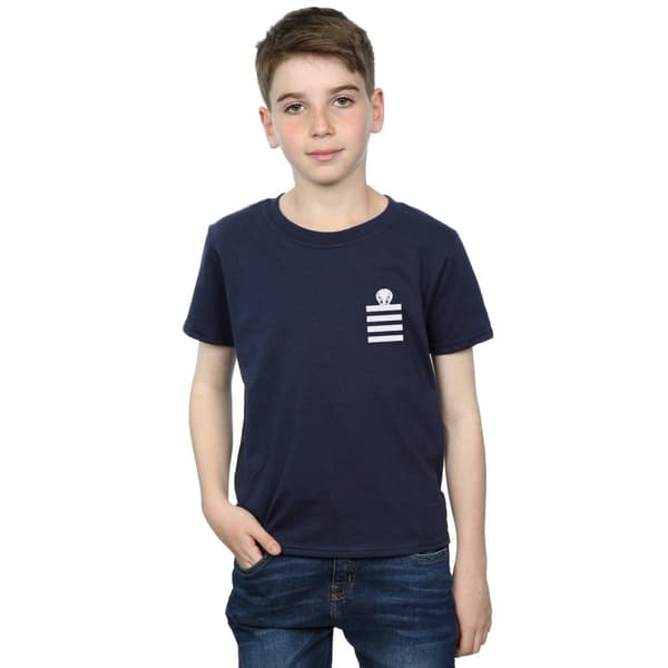 Looney Tunes Boys Tweety Pie Striped Faux Pocket T-Shirt