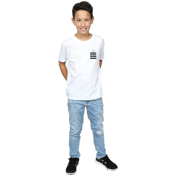 Looney Tunes Boys Tweety Pie Striped Faux Pocket T-Shirt