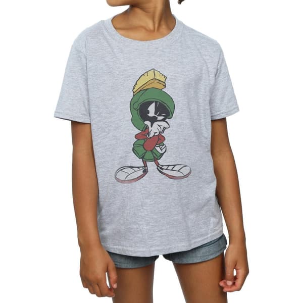 Looney Tunes Marvin the Martian Pose T-shirt i bomull för flickor