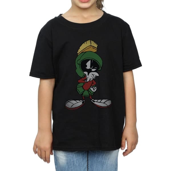 Looney Tunes Marvin the Martian Pose T-shirt i bomull för flickor