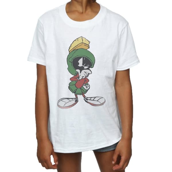 Looney Tunes Marvin the Martian Pose T-shirt i bomull för flickor