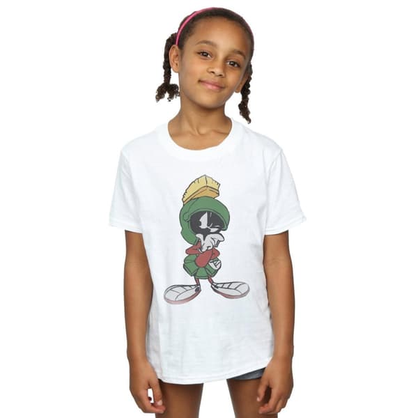 Looney Tunes Marvin the Martian Pose T-shirt i bomull för flickor