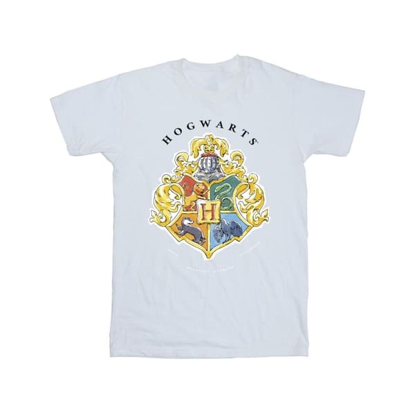 Harry Potter T-shirt med Hogwarts skolemblem för pojkar
