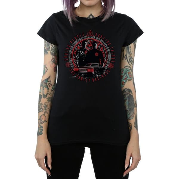 Supernatural Dam/kvinnor Family Business T-shirt i bomull