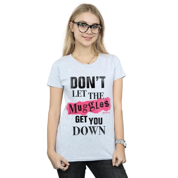 Harry Potter Womens/Ladies Muggles Clippings Cotton T-Shirt