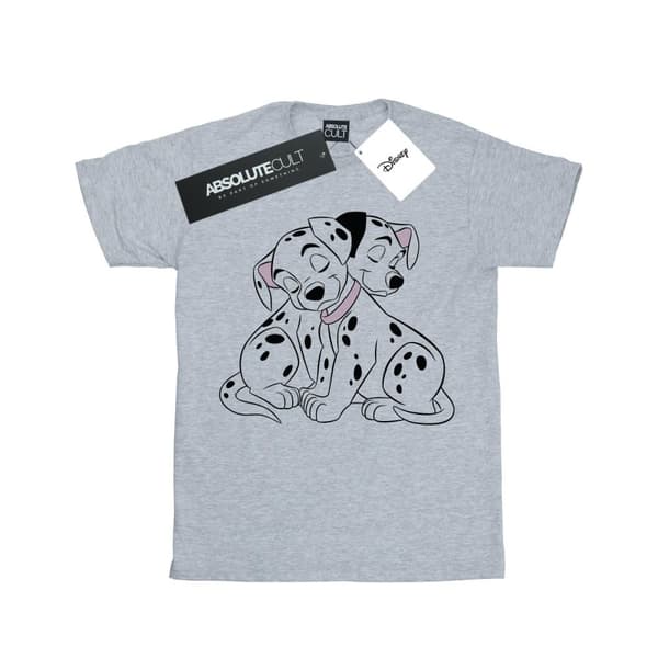 Disney Dam/Tjej 101 Dalmatians Puppy Love Boyfriend T-shirt i bomull