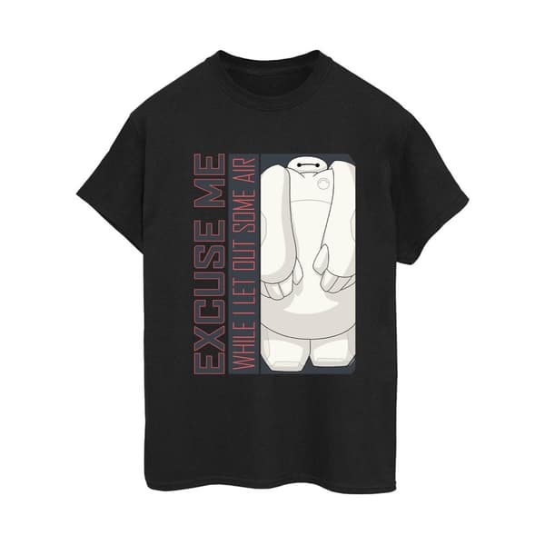 Disney Dam/kvinnor Big Hero 6 Baymax Excuse Me Some Air Boyfriend T-shirt i bomull
