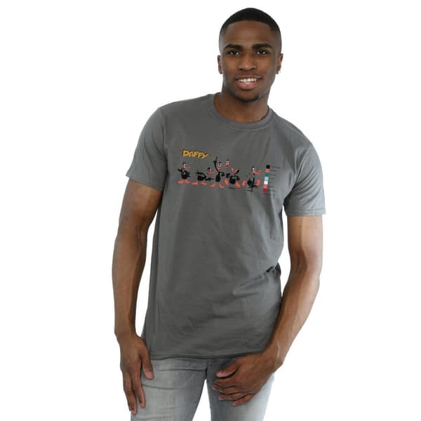 Looney Tunes Mens Daffy Duck Colour Code T-Shirt