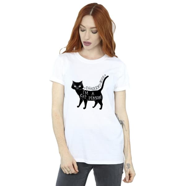 Disney Dam/Tjej Hocus Pocus A Cat Person Boyfriend T-shirt i bomull