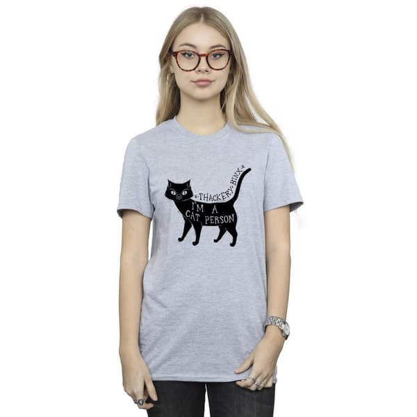 Disney Dam/Tjej Hocus Pocus A Cat Person Boyfriend T-shirt i bomull