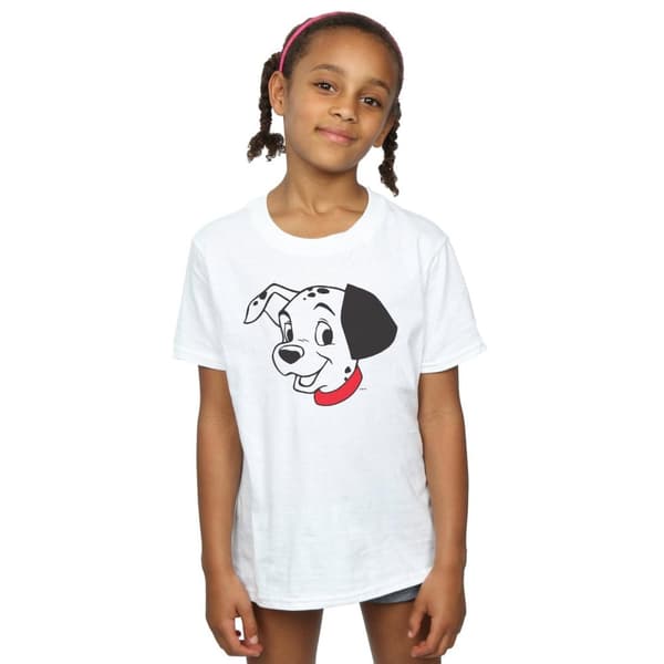 Disney Girls 101 Dalmatians Dalmatian Head Cotton T-Shirt