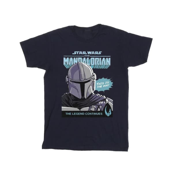 Star Wars The Mandalorian T-shirt i bomull för flickor - Mando Comic Cover