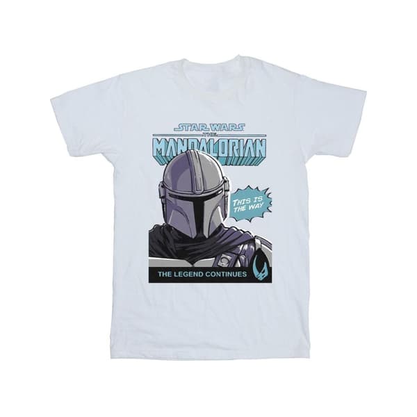 Star Wars The Mandalorian T-shirt i bomull för flickor - Mando Comic Cover