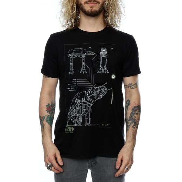 Star Wars Mens Rogue One AT-ACT T-Shirt