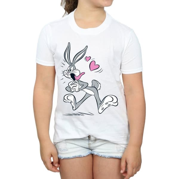 Looney Tunes T-shirt i bomull för flickor Bugs Bunny In Love