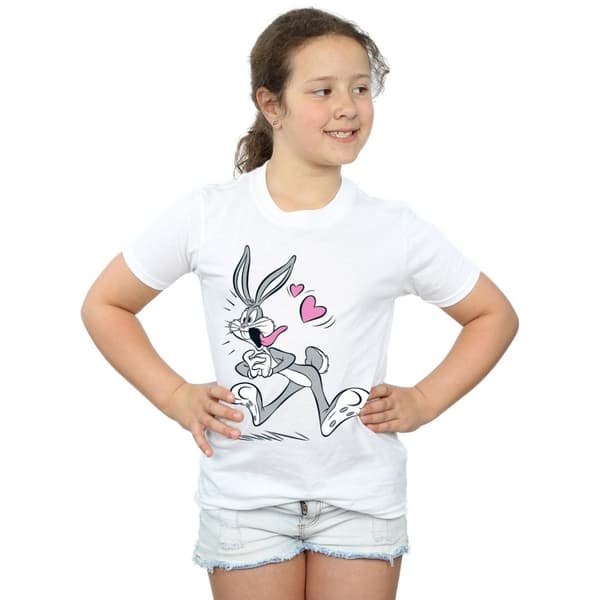 Looney Tunes T-shirt i bomull för flickor Bugs Bunny In Love
