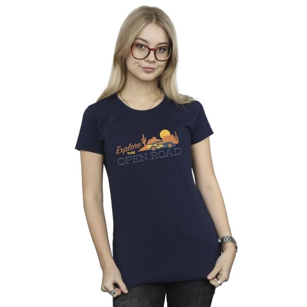 Disney Womens/Ladies Cars Explore The Open Road Cotton T-Shirt
