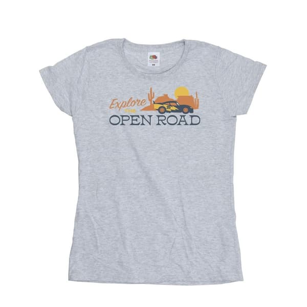 Disney Womens/Ladies Cars Explore The Open Road Cotton T-Shirt