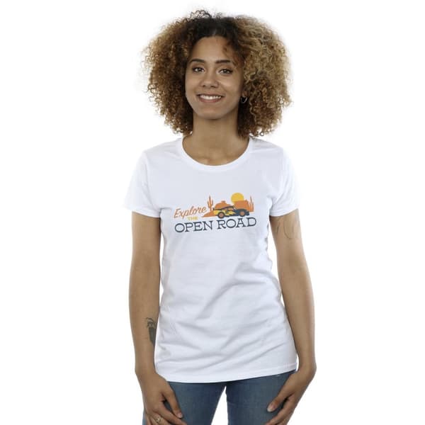 Disney Womens/Ladies Cars Explore The Open Road Cotton T-Shirt