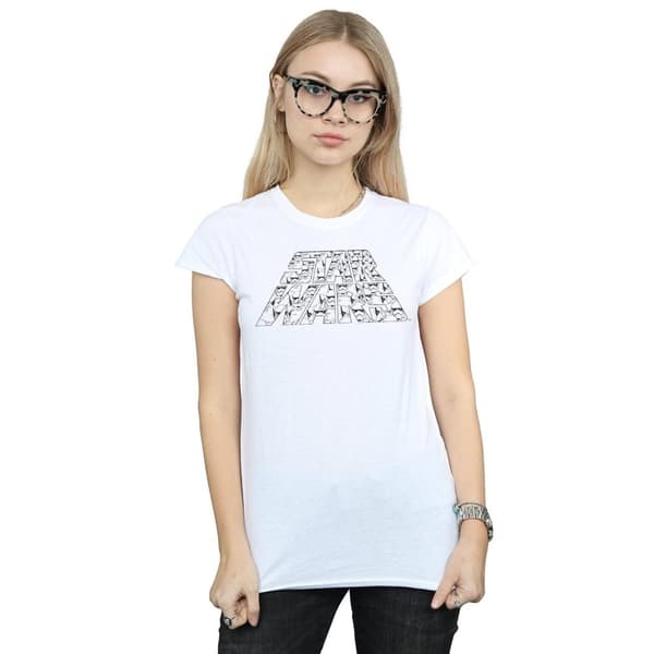 Star Wars: The Rise of Skywalker Dam/Tjej Star Wars The Rise Of Skywalker Trooper T-shirt med fylld logotyp i bomull