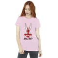 Miniatyrbild 2 av 3: Looney Tunes Dam/kvinnor Bugs England Face Boyfriend T-shirt i bomull