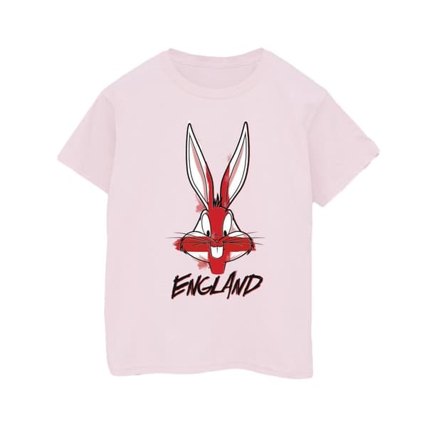 Looney Tunes Dam/kvinnor Bugs England Face Boyfriend T-shirt i bomull