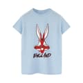 Miniatyrbillede 1 af 3: Looney Tunes Womens/Ladies Bugs England Face Cotton Boyfriend T-Shirt